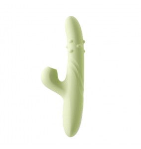 Ankni - Rotating Thrust Suction Vibrator Wand (Chargeable - Green)